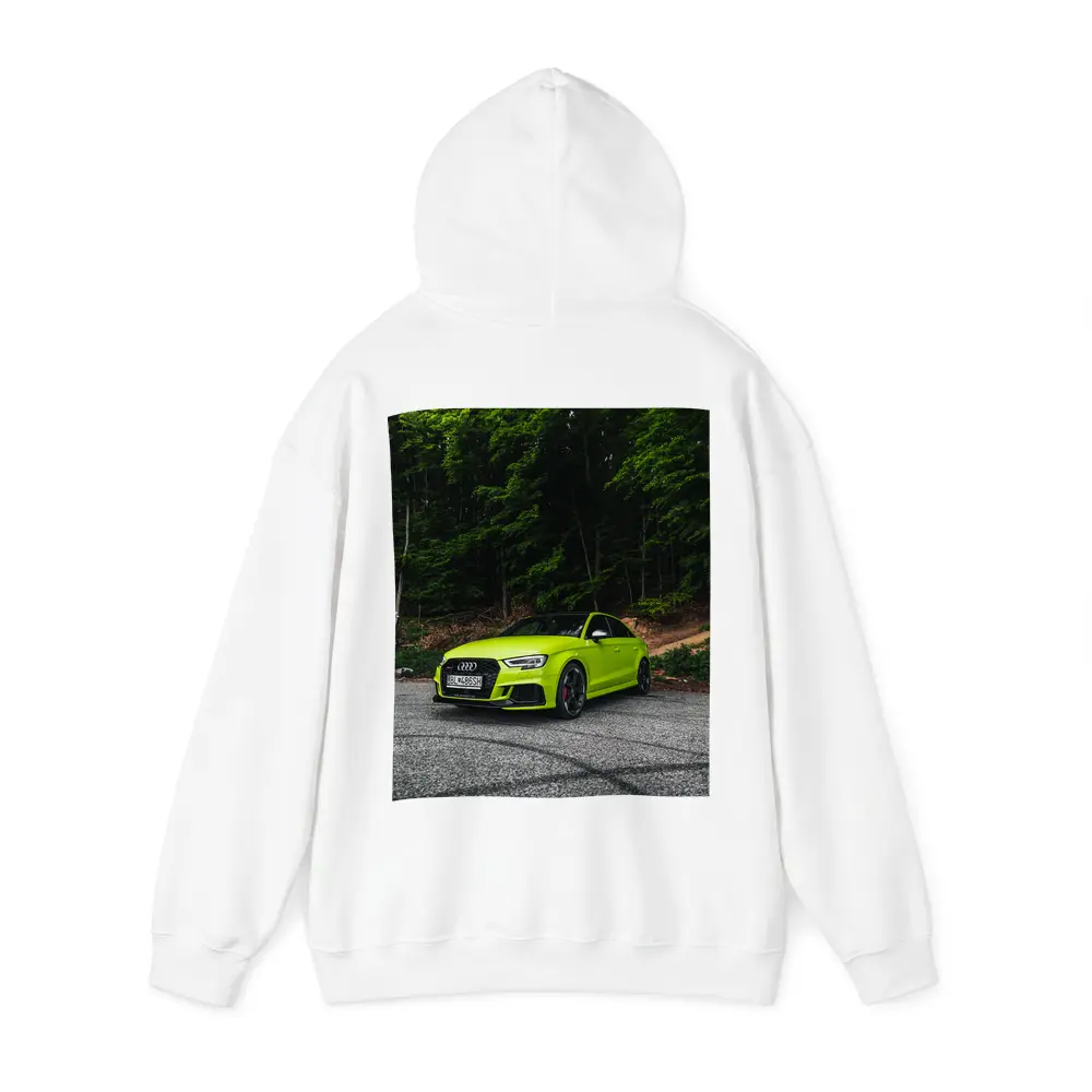 Audi RS3 Lime Green Forest Road – Hoodies