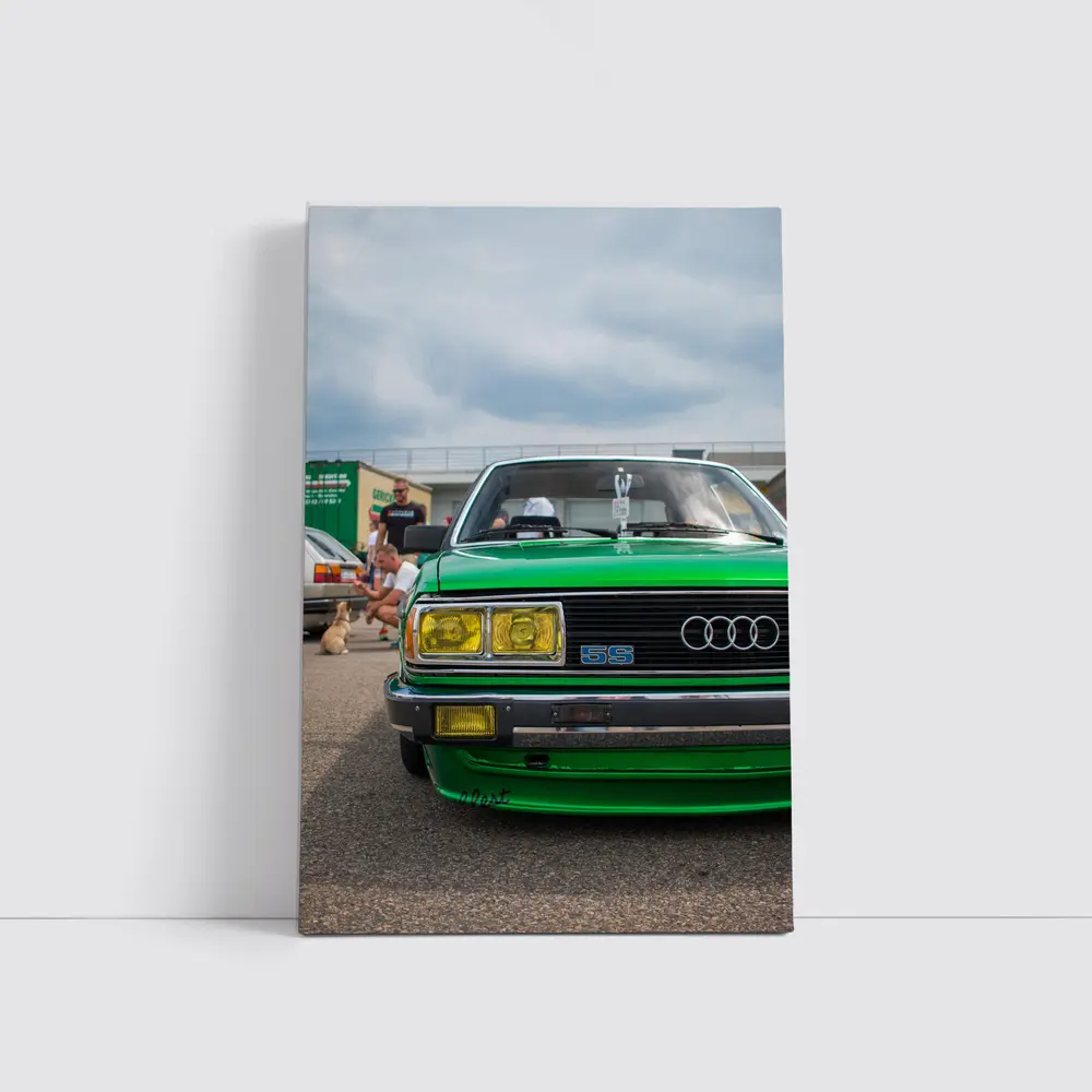 Audi 5S Classic Green Car Show – Wall Art