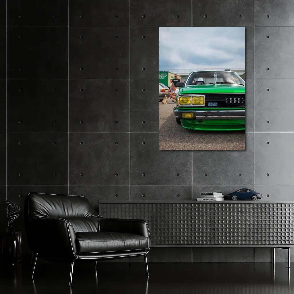 Audi 5S Classic Green Car Show – Wall Art