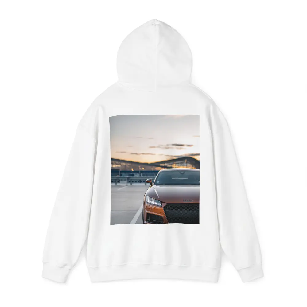 Audi TT Bronze Front View Sunset Track – Hoodies