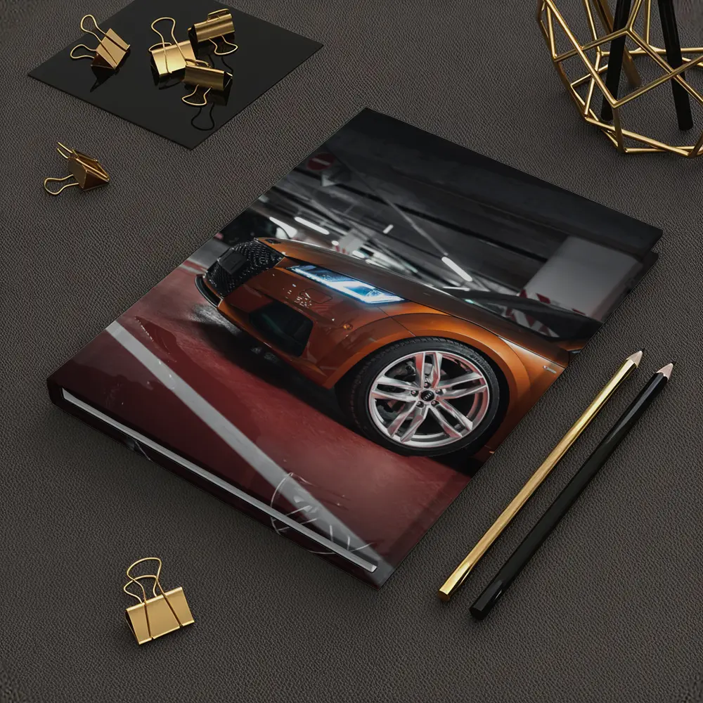 Audi TT Bronze Orange Underground Parking Garage – Notebooks