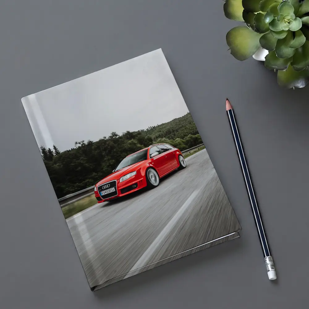 Audi RS4 Avant Red On Mountain Road – Notebooks