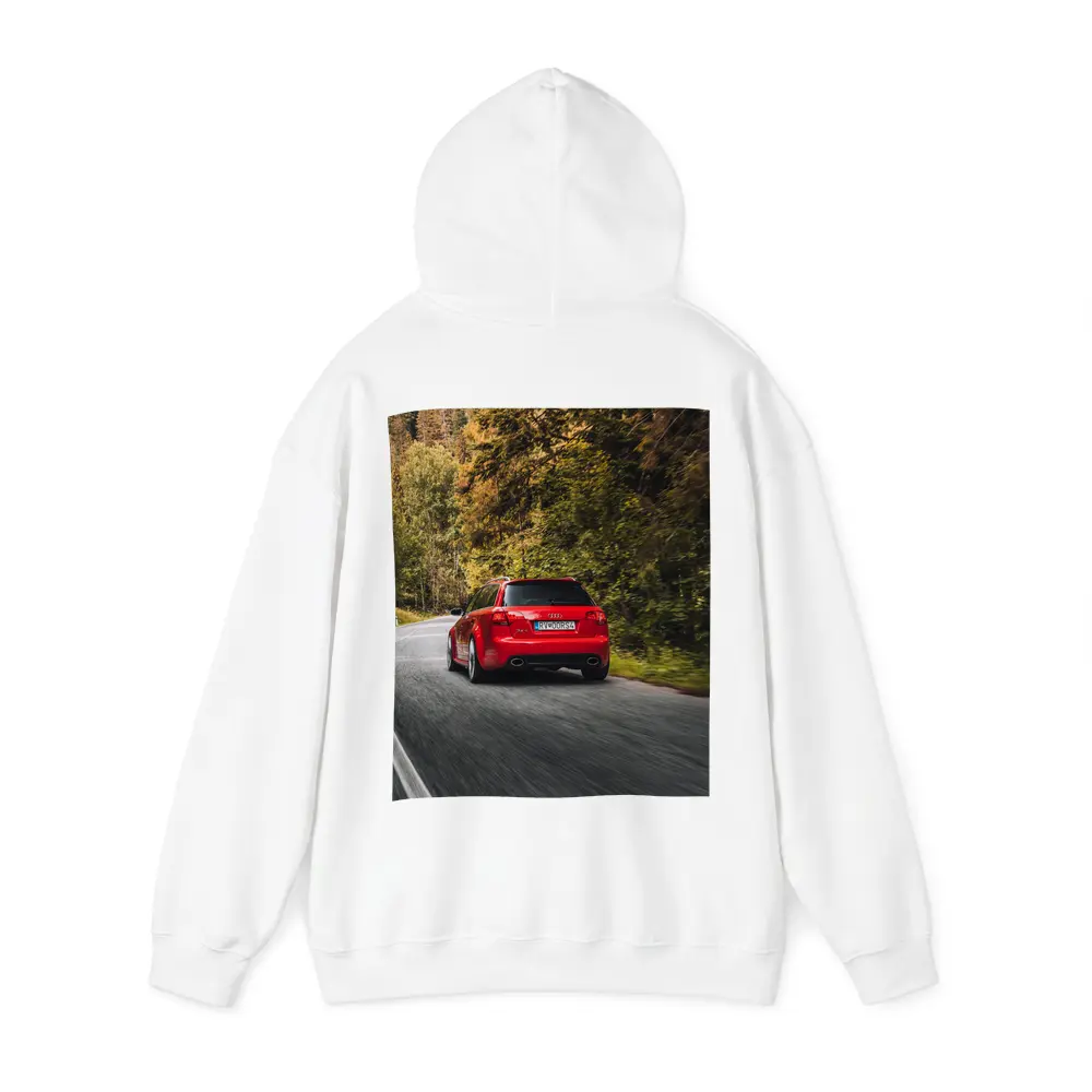 Audi RS4 Avant Red Forest Road Drive – Hoodies