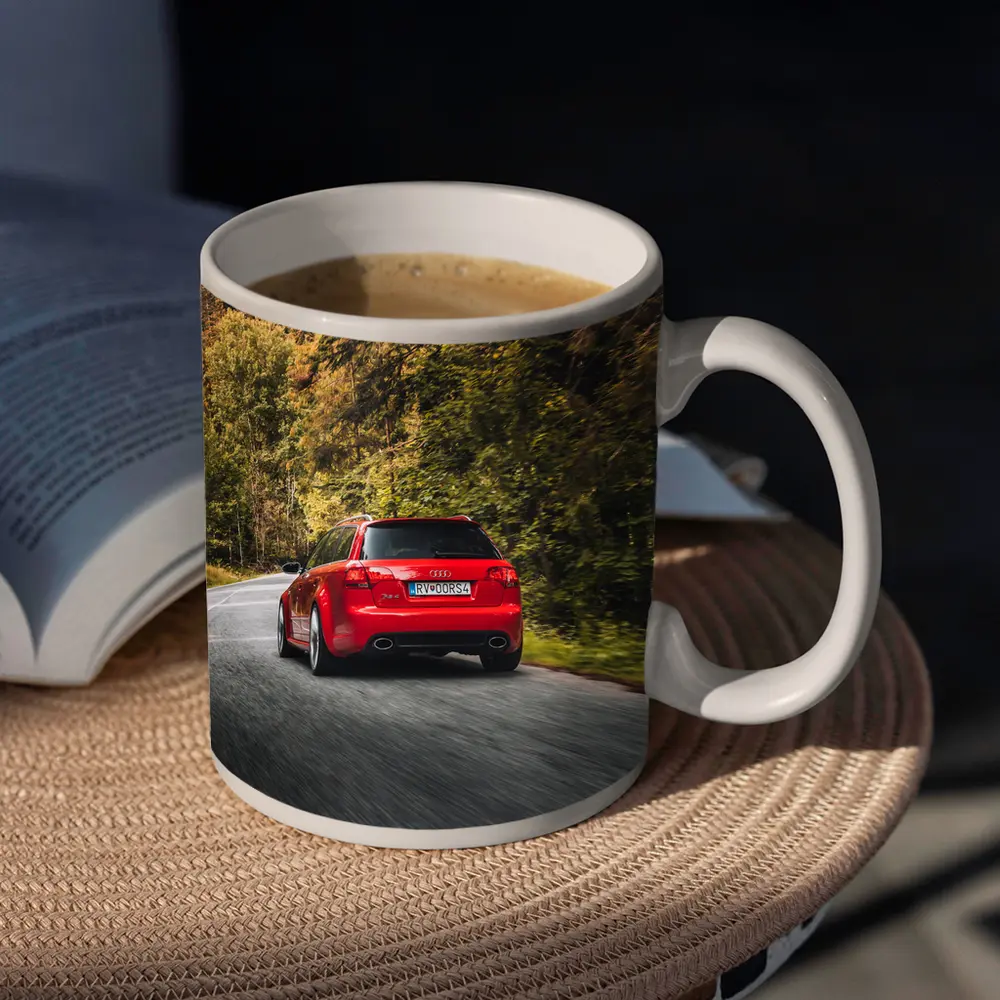 Audi RS4 Avant Red Forest Road Drive – Mugs