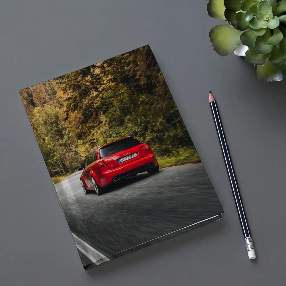 Audi RS4 Avant Red Forest Road Drive – Notebooks