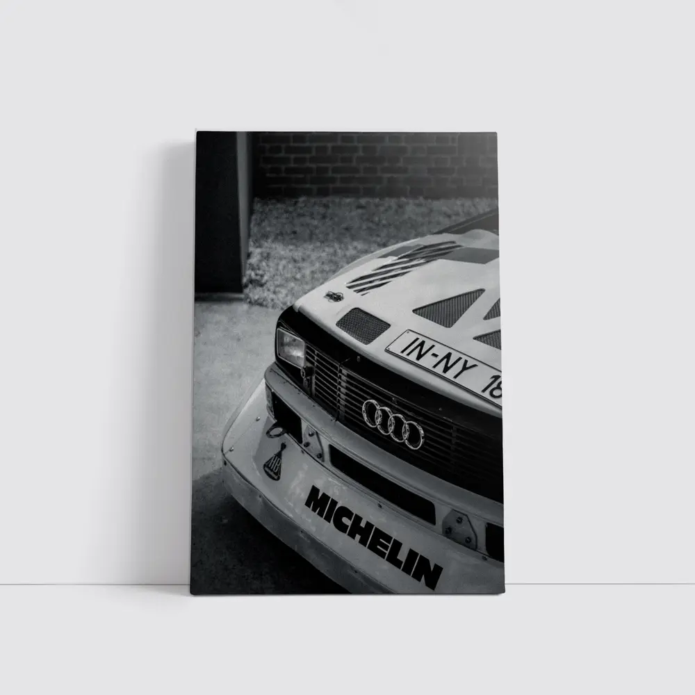 Audi Rally Car Front Close Up Shot – Wall Art