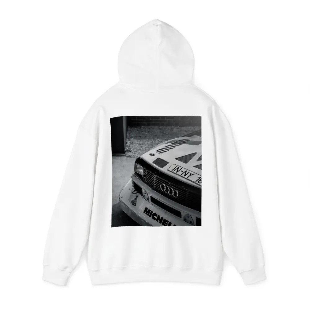 Audi Rally Car Front Close Up Shot – Hoodies