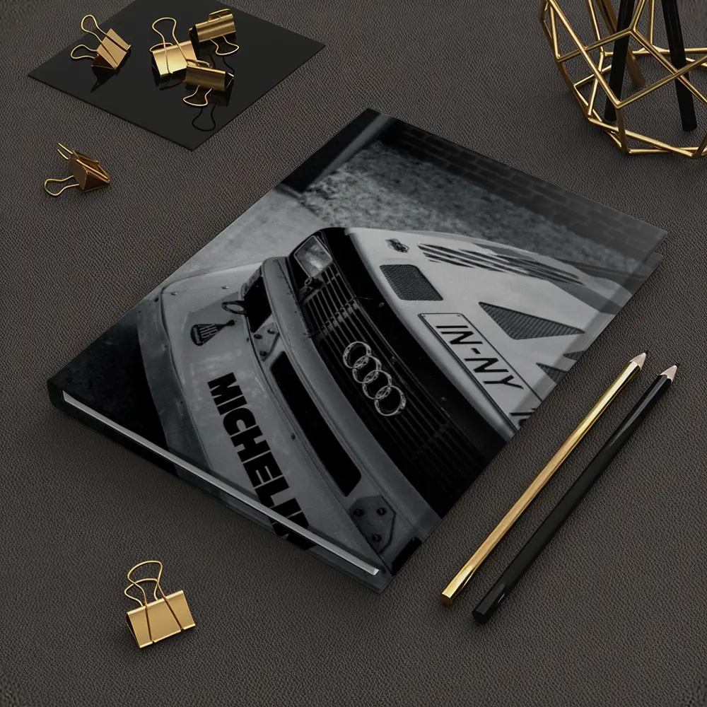 Audi Rally Car Front Close Up Shot – Notebooks