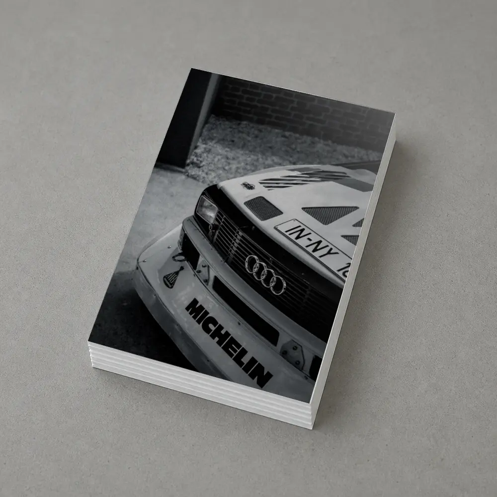 Audi Rally Car Front Close Up Shot – Postcards
