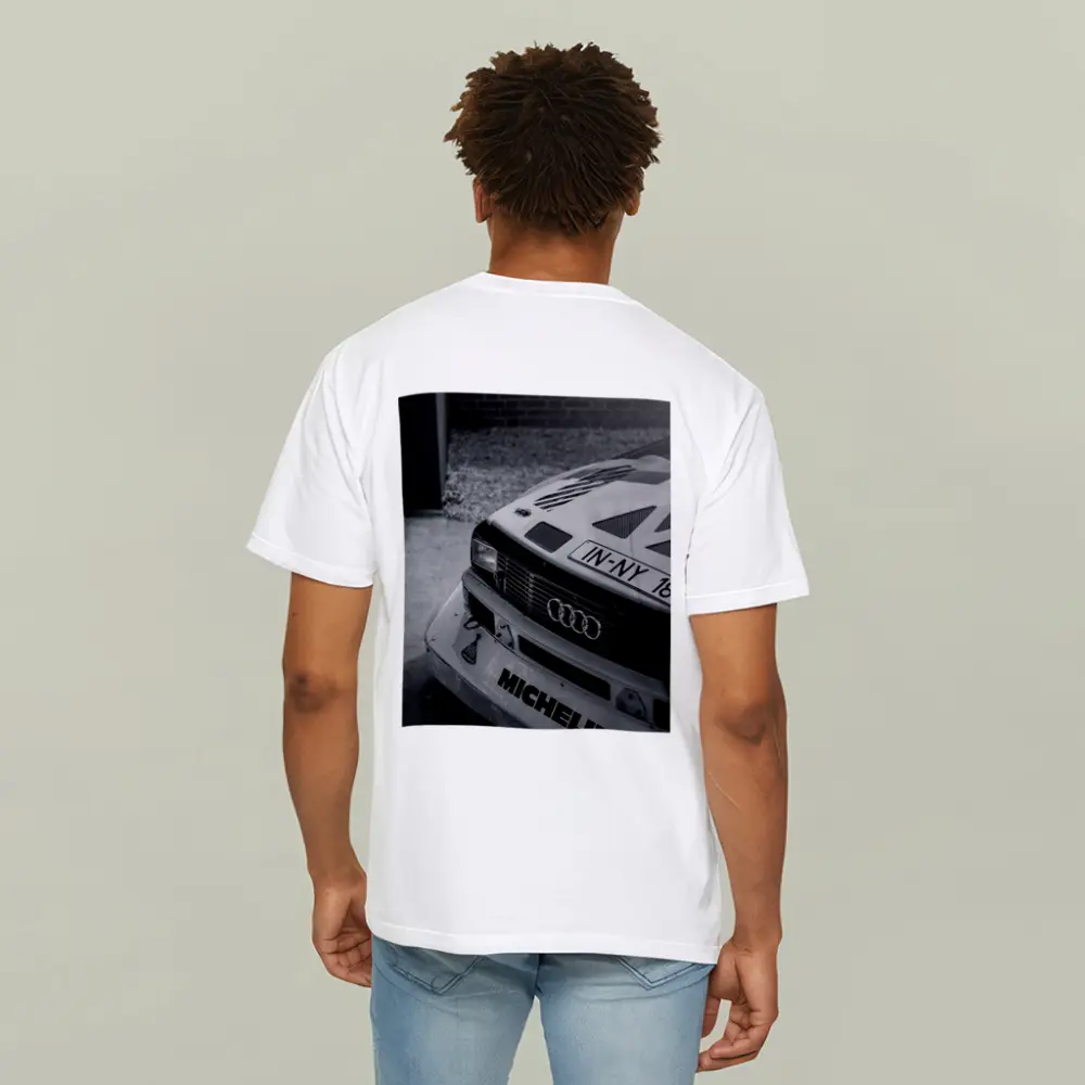Audi Rally Car Front Close Up Shot – T-Shirts