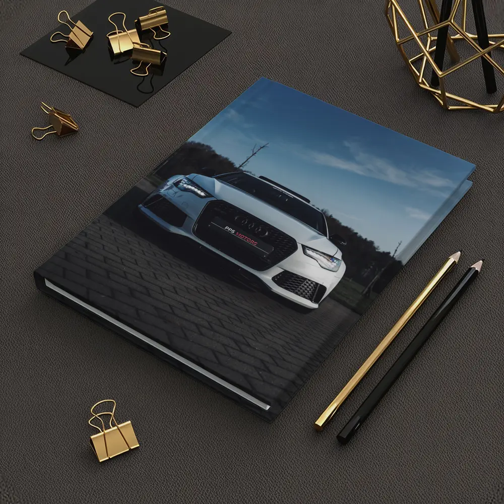 Audi RS6 White Front View Cloudy Sky – Notebooks