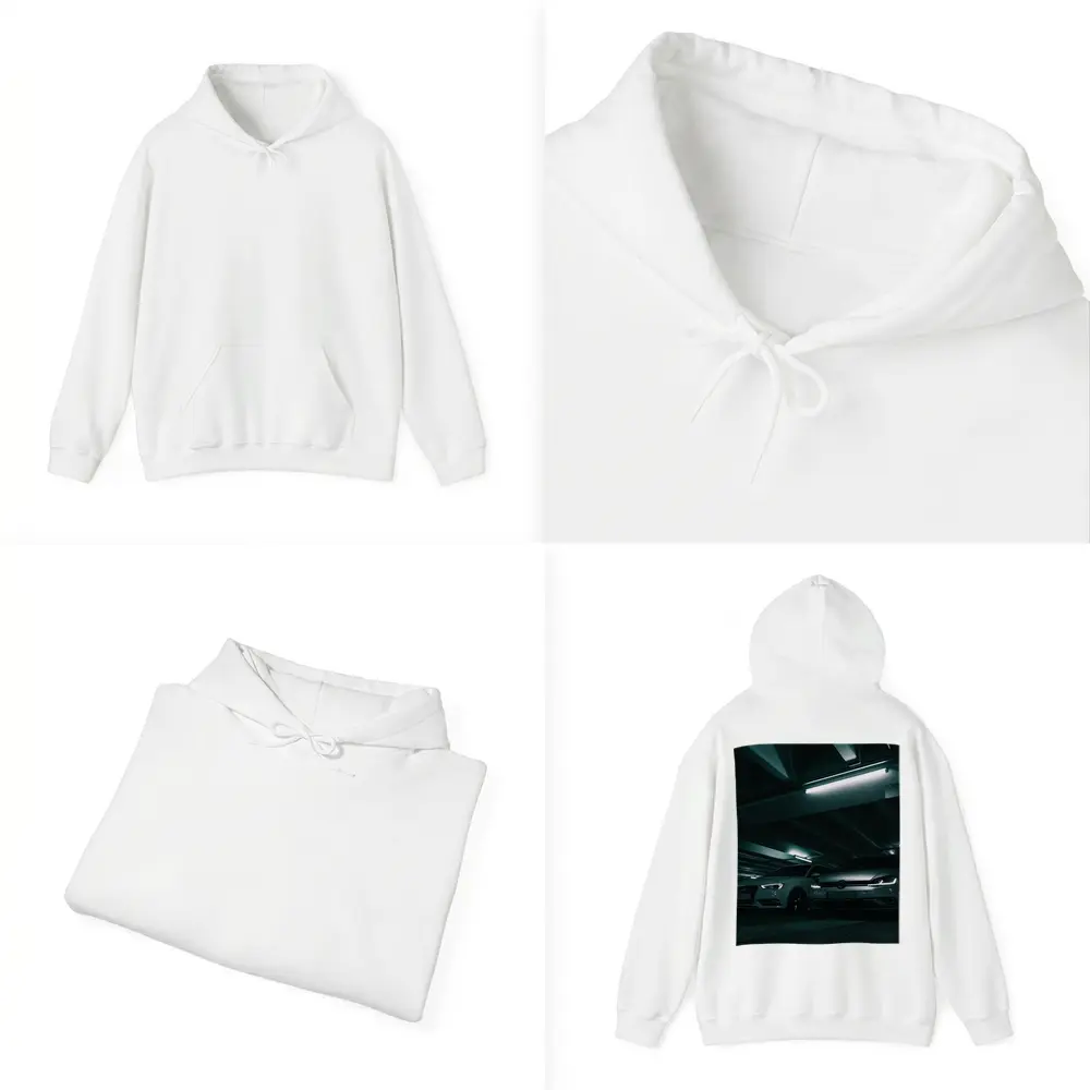 Volkswagen Golf and Audi Dark Parking Garage – Hoodies