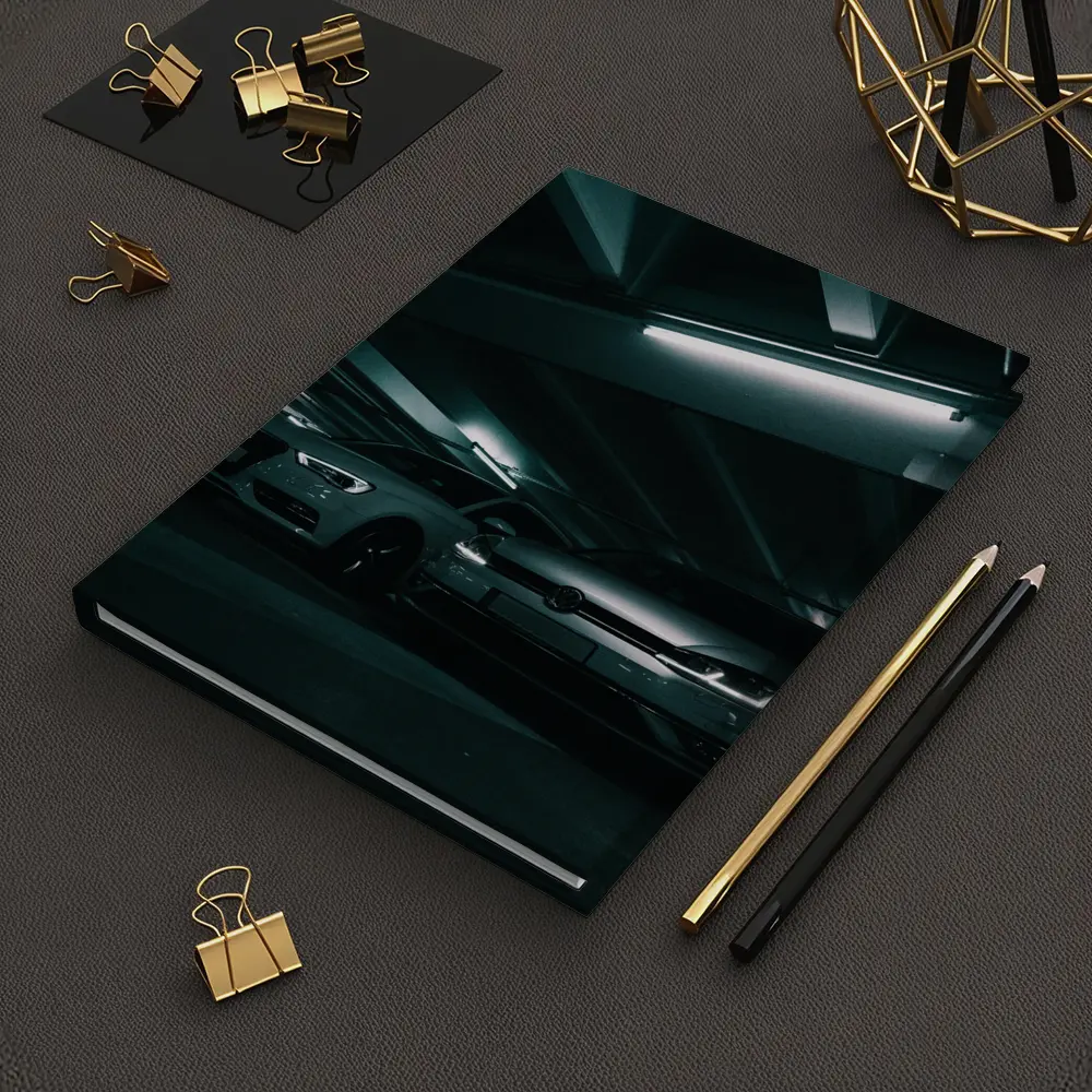 Volkswagen Golf and Audi Dark Parking Garage – Notebooks