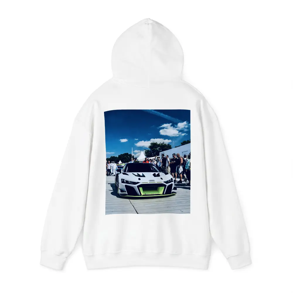 Audi R8 Race Car Goodwood Crowd Blue Sky – Hoodies