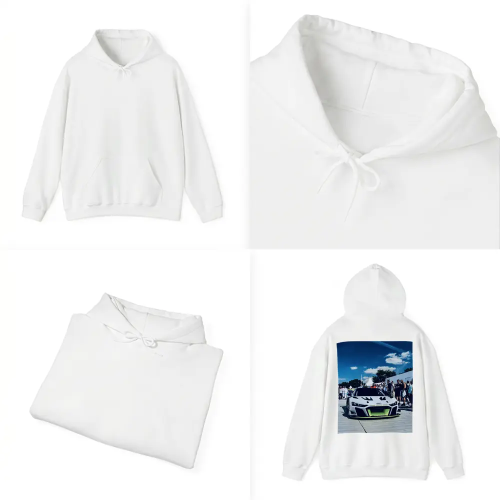 Audi R8 Race Car Goodwood Crowd Blue Sky – Hoodies