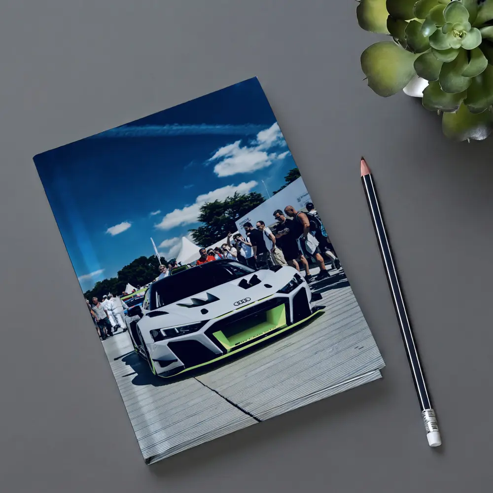 Audi R8 Race Car Goodwood Crowd Blue Sky – Notebooks