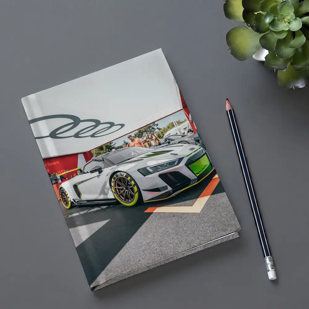 Audi R8 GT3 White Race Car Display – Notebooks