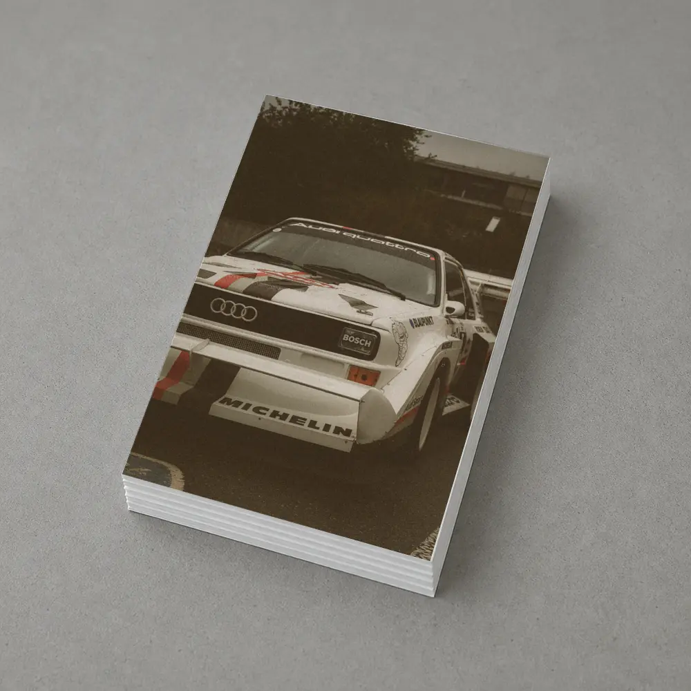 Audi Quattro Rally Car Race Track – Postcards