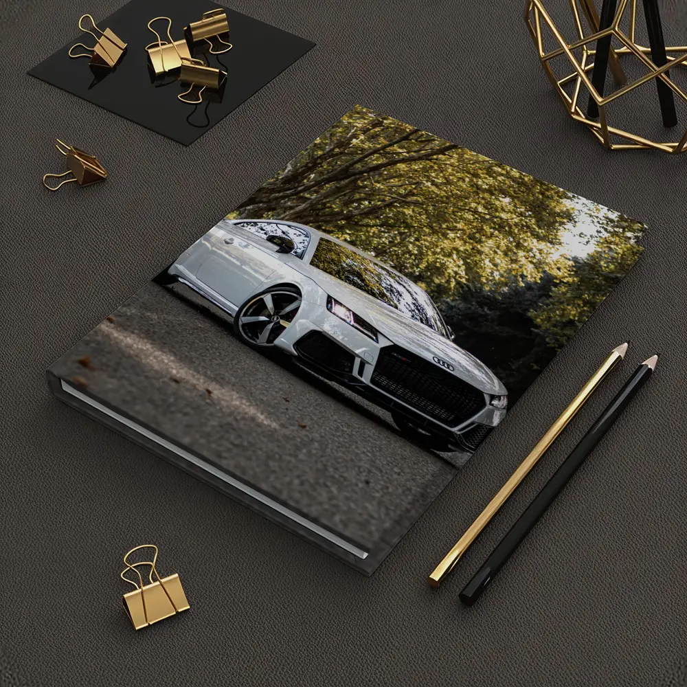 Audi TT RS White Coupe Forest Road – Notebooks