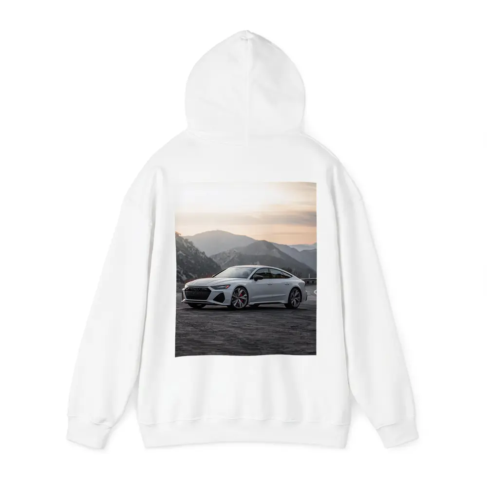 Audi RS7 White Mountain Sunset View – Hoodies