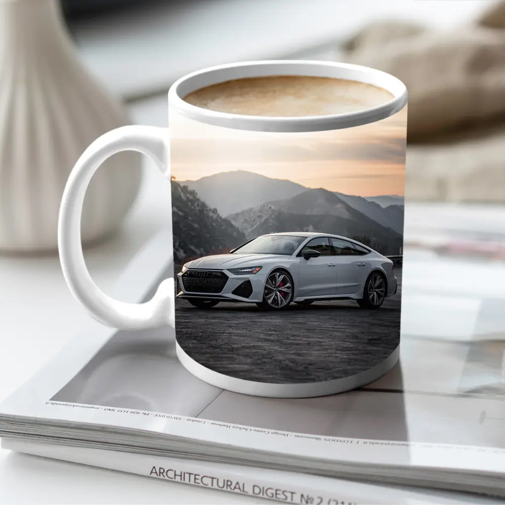 Audi RS7 White Mountain Sunset View – Mugs