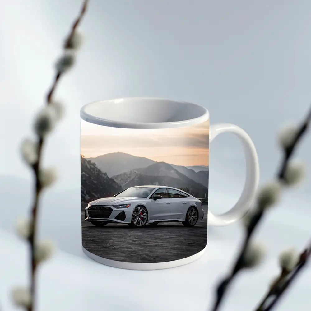 Audi RS7 White Mountain Sunset View – Mugs