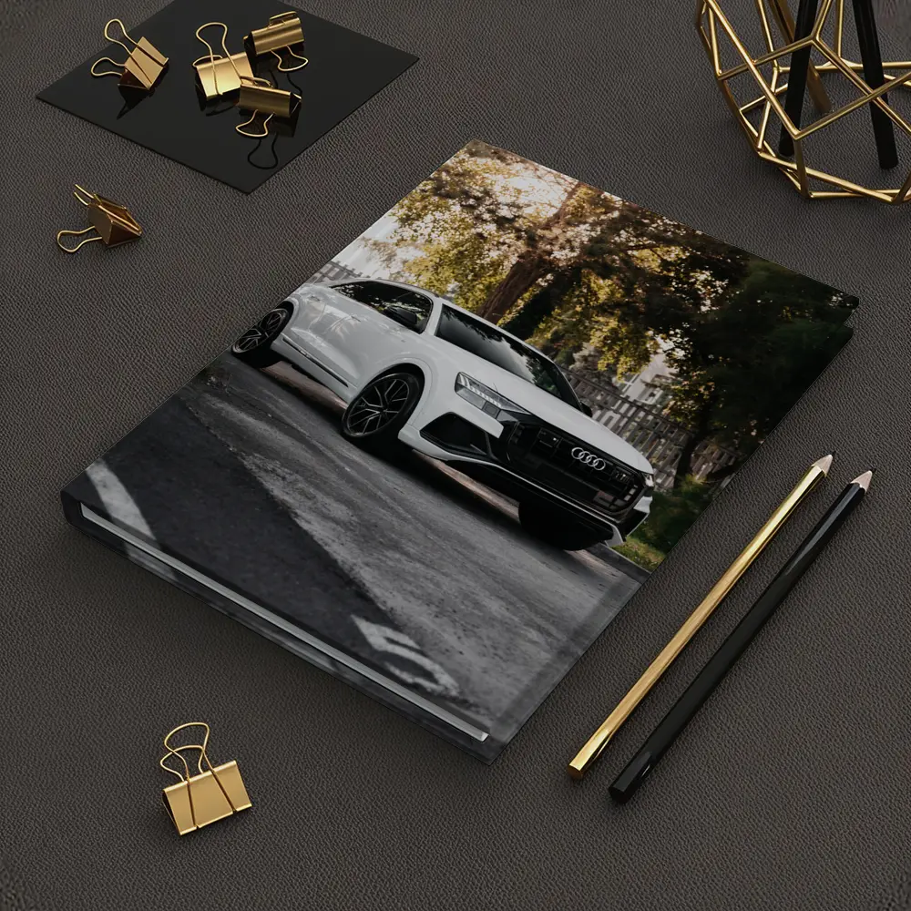 Audi Q8 White SUV Street Trees – Notebooks