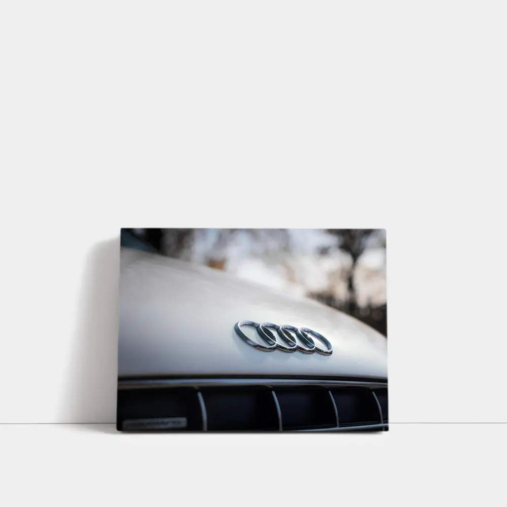 Audi Four Rings Hood Badge Close Up – Wall Art