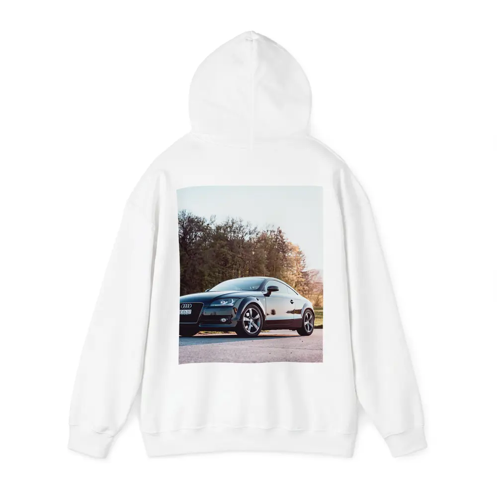 Audi TT Black Coupe Country Road Setting – Hoodies