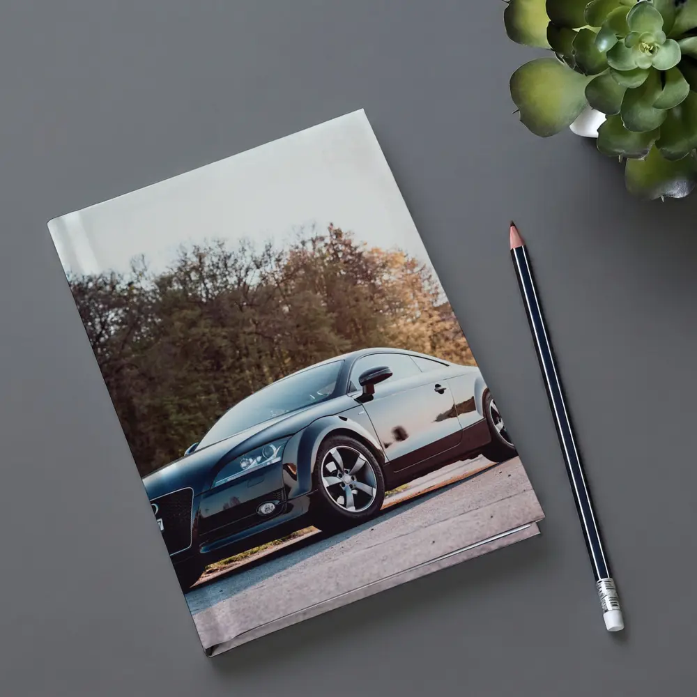 Audi TT Black Coupe Country Road Setting – Notebooks