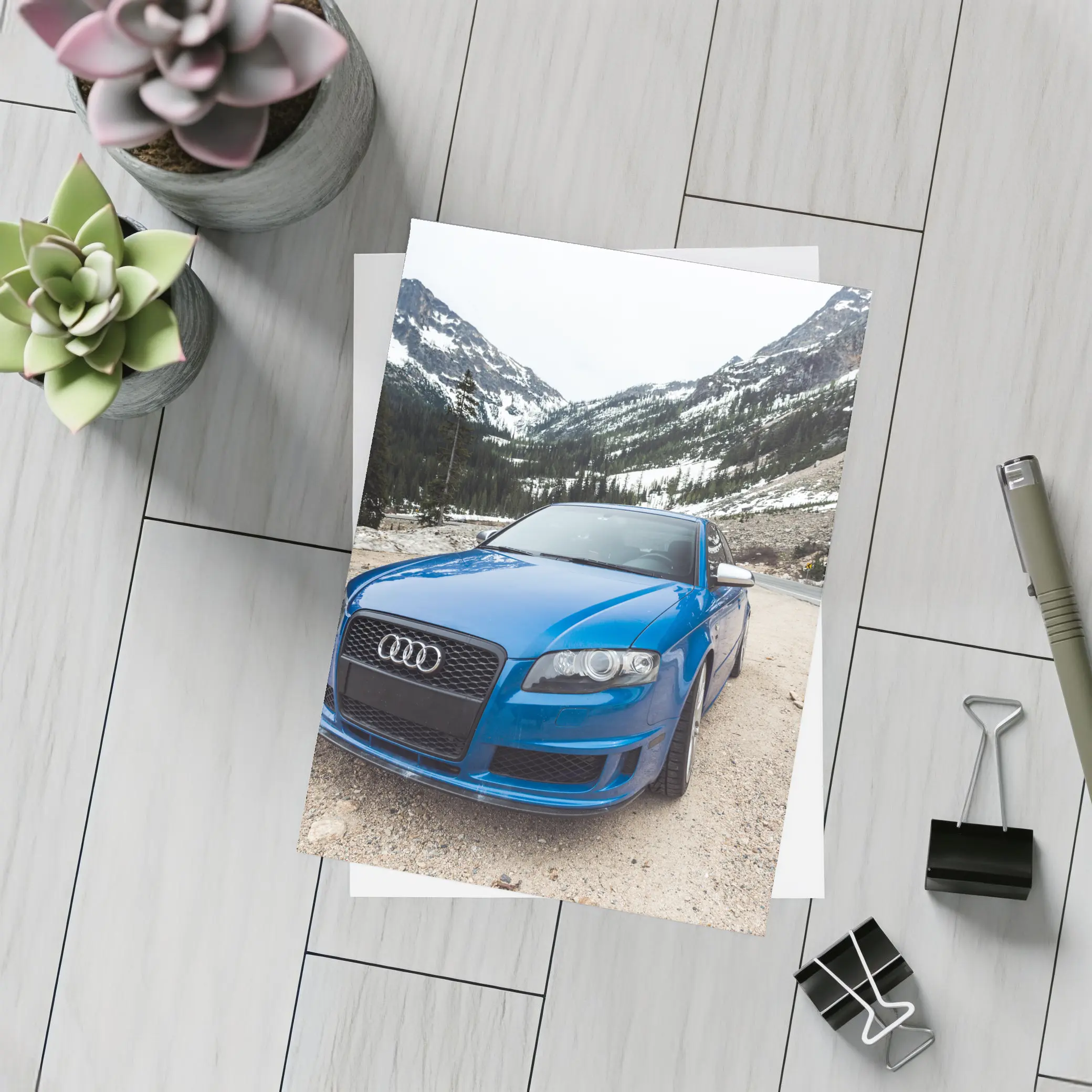 Audi RS4 Blue Mountain Road Setting – Postcards