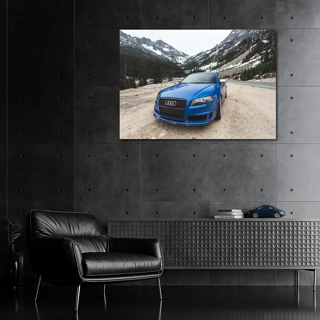 Audi RS4 Blue Mountain Road Setting – Wall Art