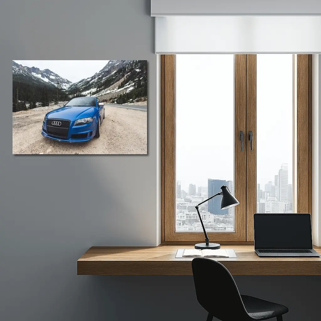 Audi RS4 Blue Mountain Road Setting – Wall Art