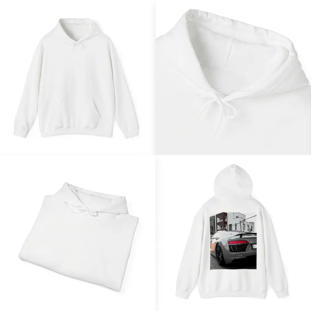 Audi R8 Gray Supercar Urban Street – Hoodies