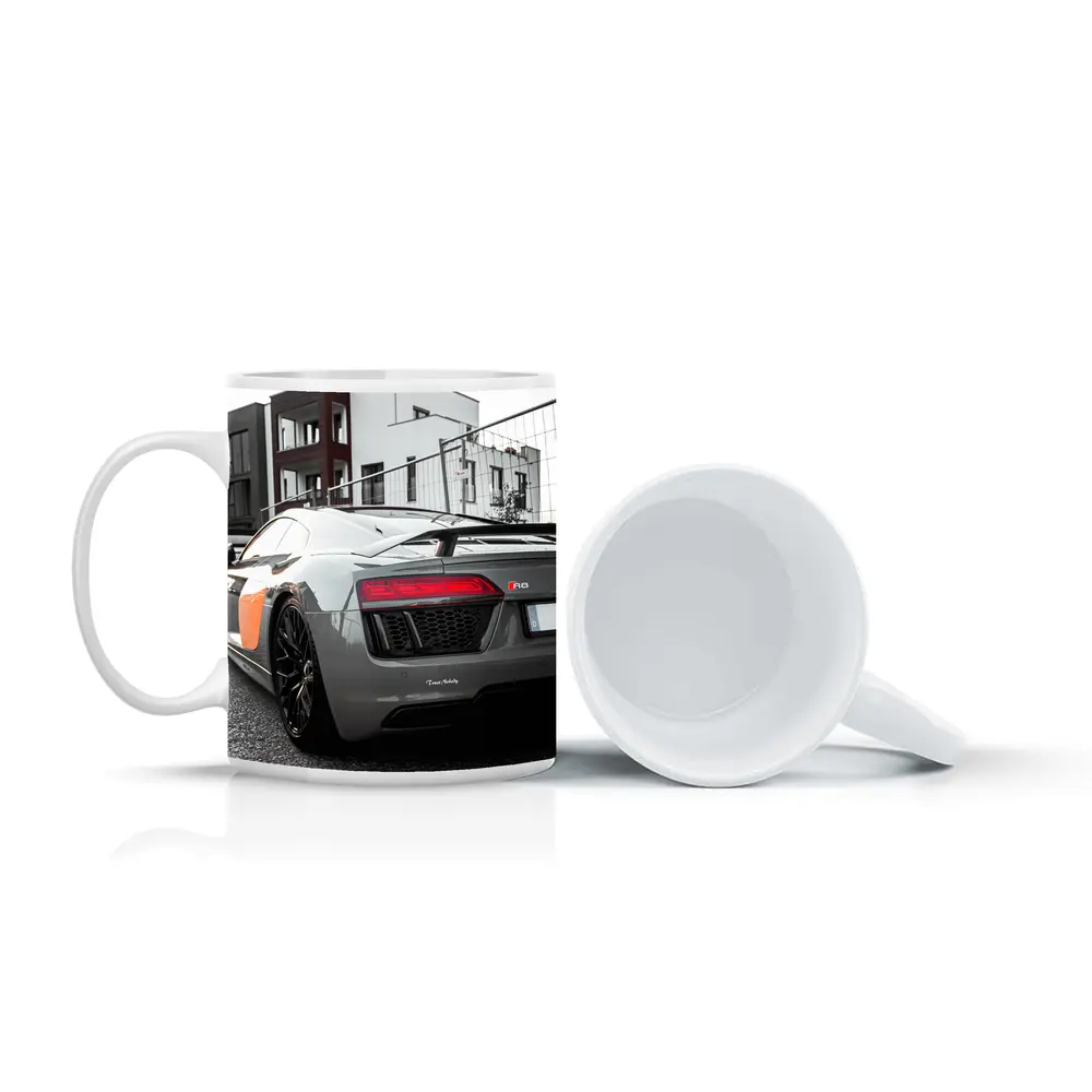 Audi R8 Gray Supercar Urban Street – Mugs