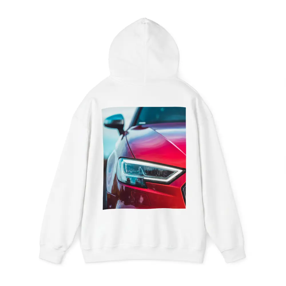 Red Audi S3 Close Up Headlight Shot – Hoodies