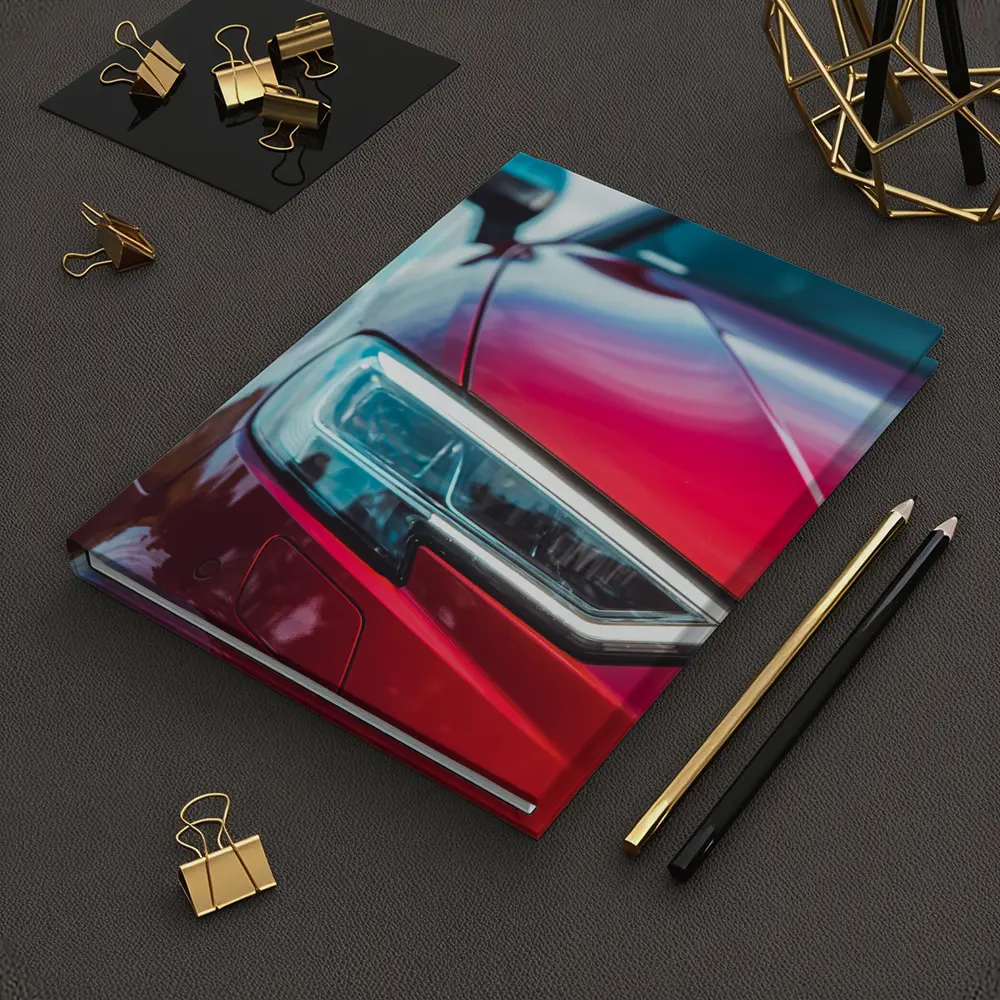 Red Audi S3 Close Up Headlight Shot – Notebooks
