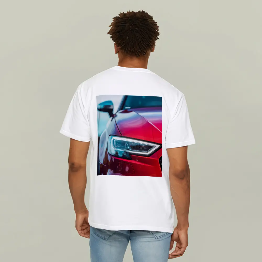 Red Audi S3 Close Up Headlight Shot – T-Shirts