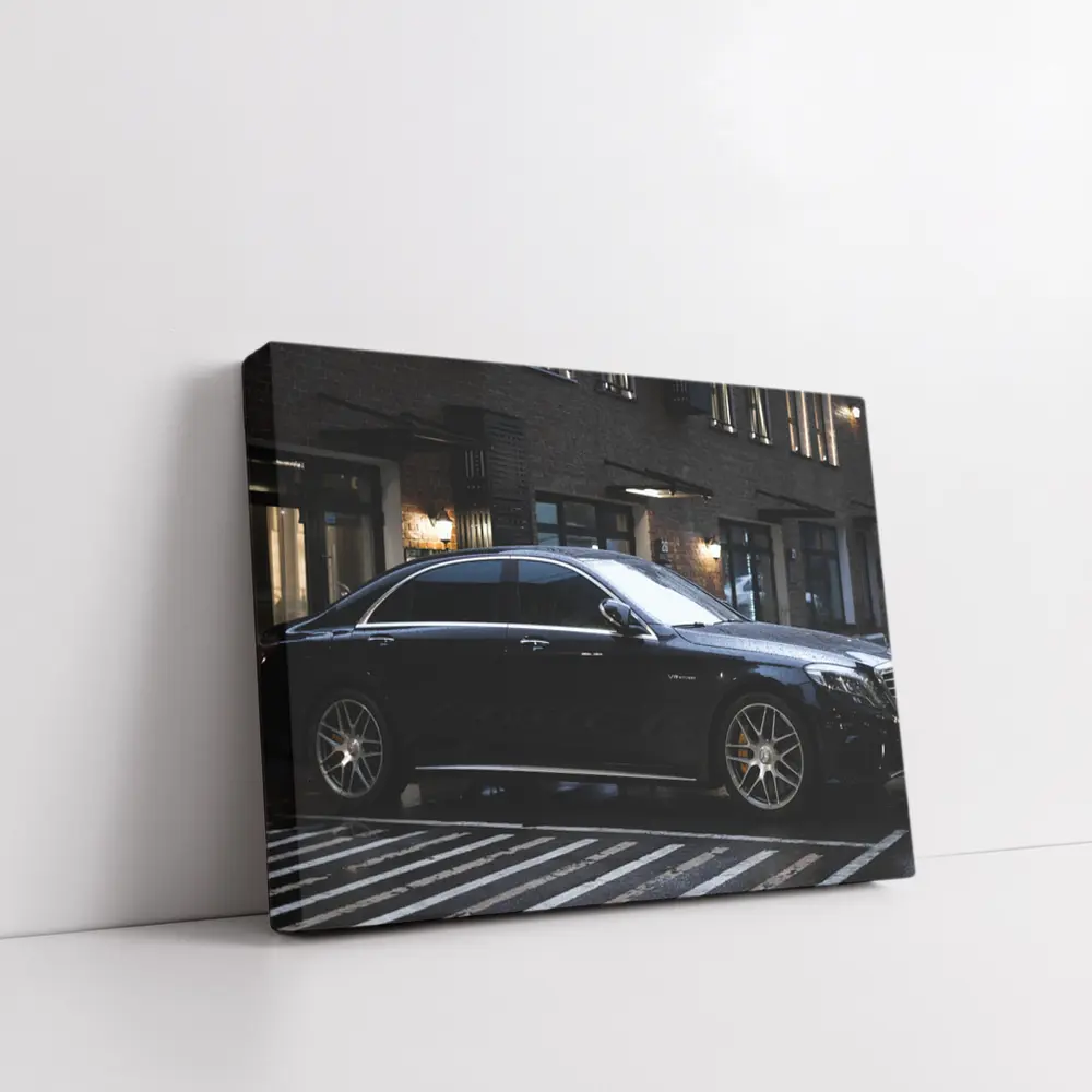 Mercedes AMG S Class Rainy City Street – Wall Art