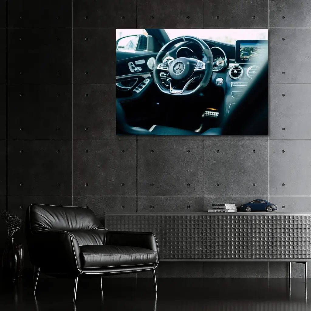 Mercedes AMG Interior Dashboard Cockpit View – Wall Art