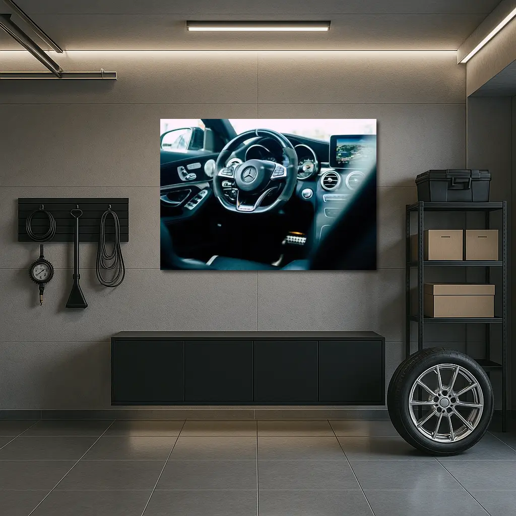 Mercedes AMG Interior Dashboard Cockpit View – Wall Art