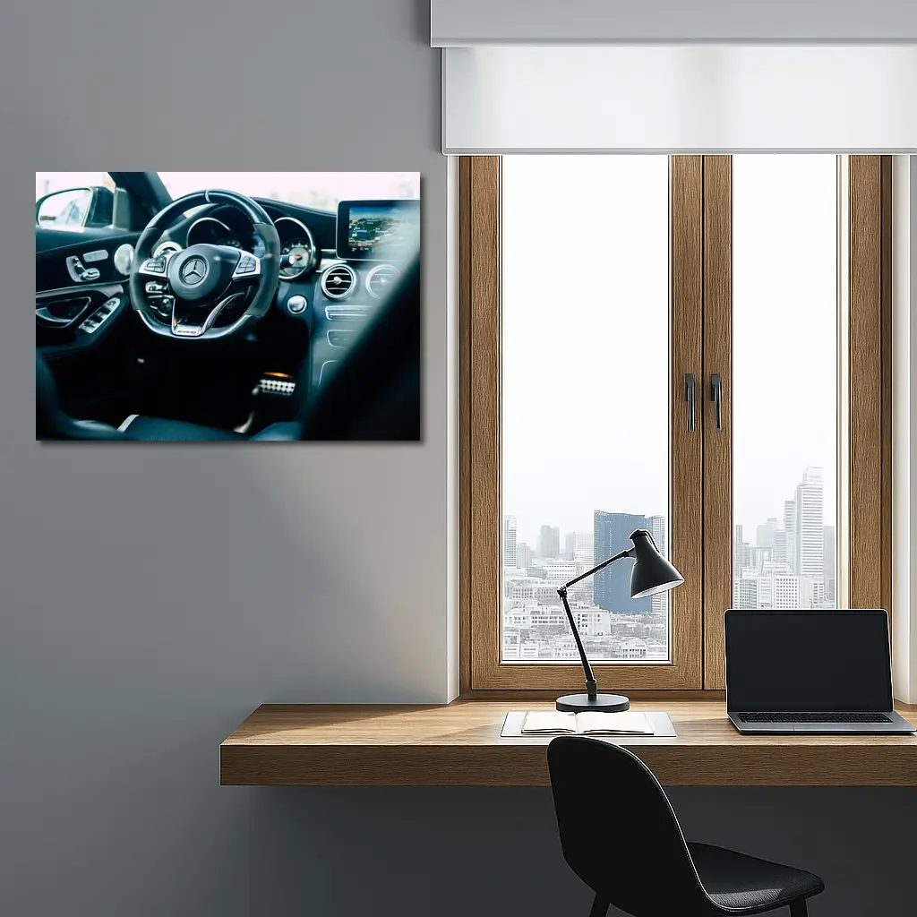 Mercedes AMG Interior Dashboard Cockpit View – Wall Art