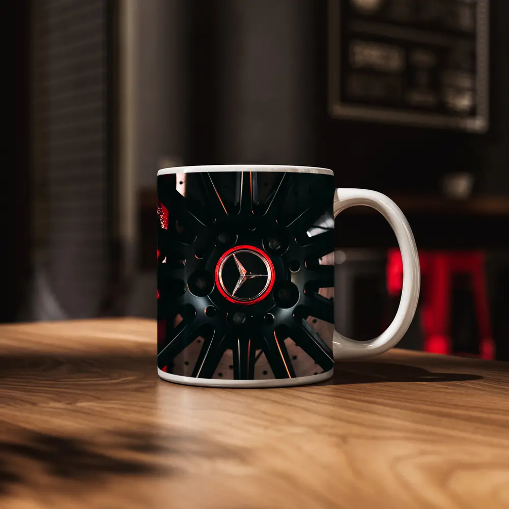 Mercedes AMG Black Wheel Red Brakes – Mugs