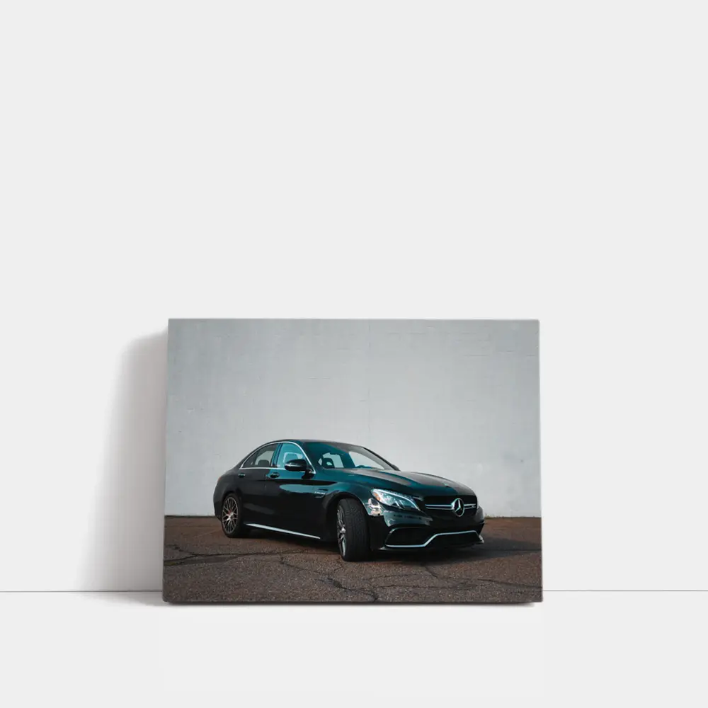 Mercedes AMG C63 Black Sedan Wall – Wall Art