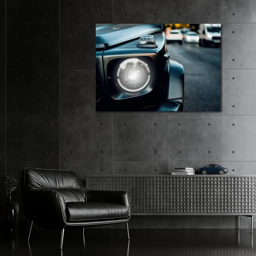 Mercedes G Class Black Headlight Street – Wall Art
