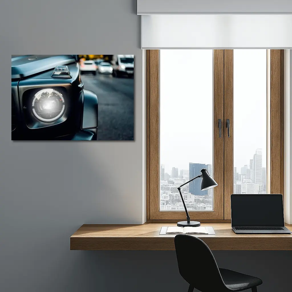 Mercedes G Class Black Headlight Street – Wall Art