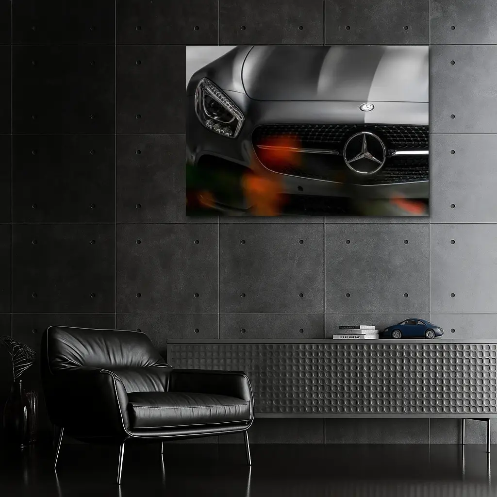 Mercedes AMG GT Dark Front Grille Close – Wall Art