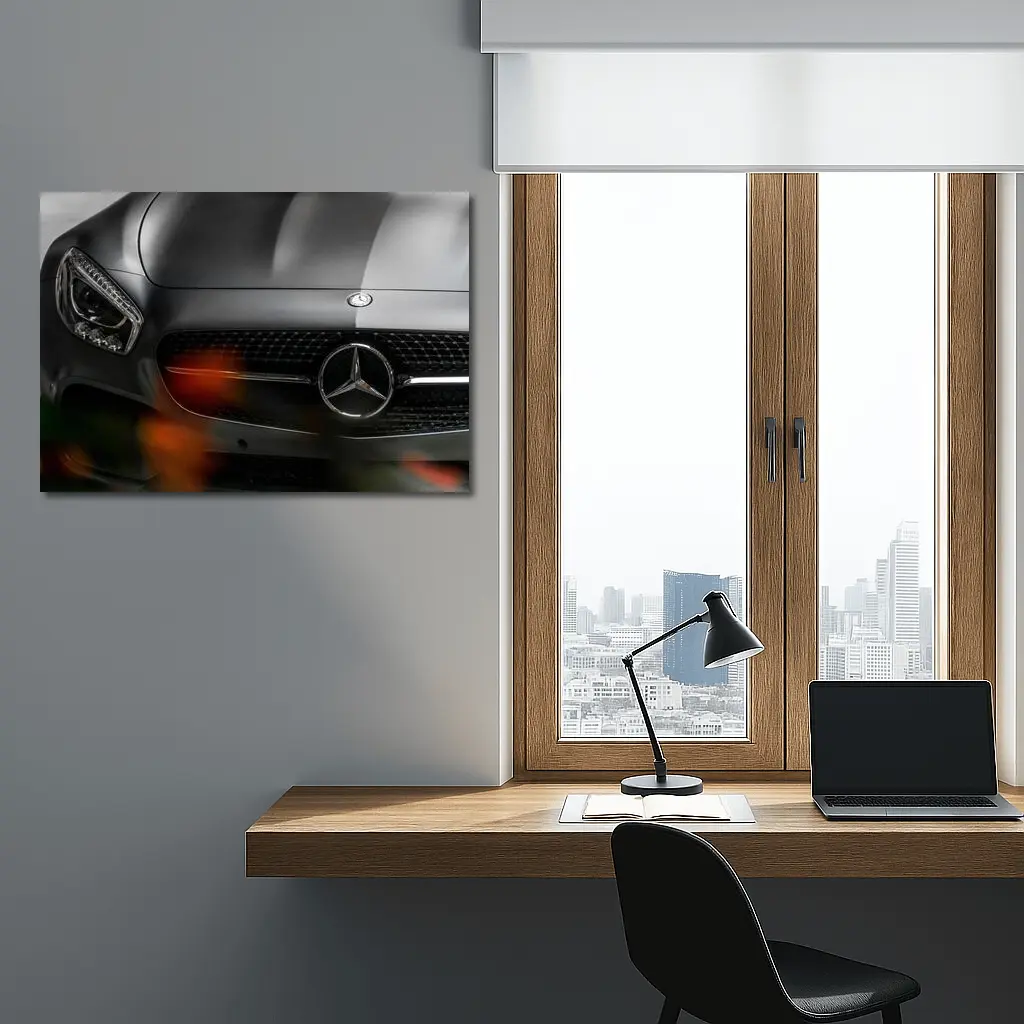Mercedes AMG GT Dark Front Grille Close – Wall Art