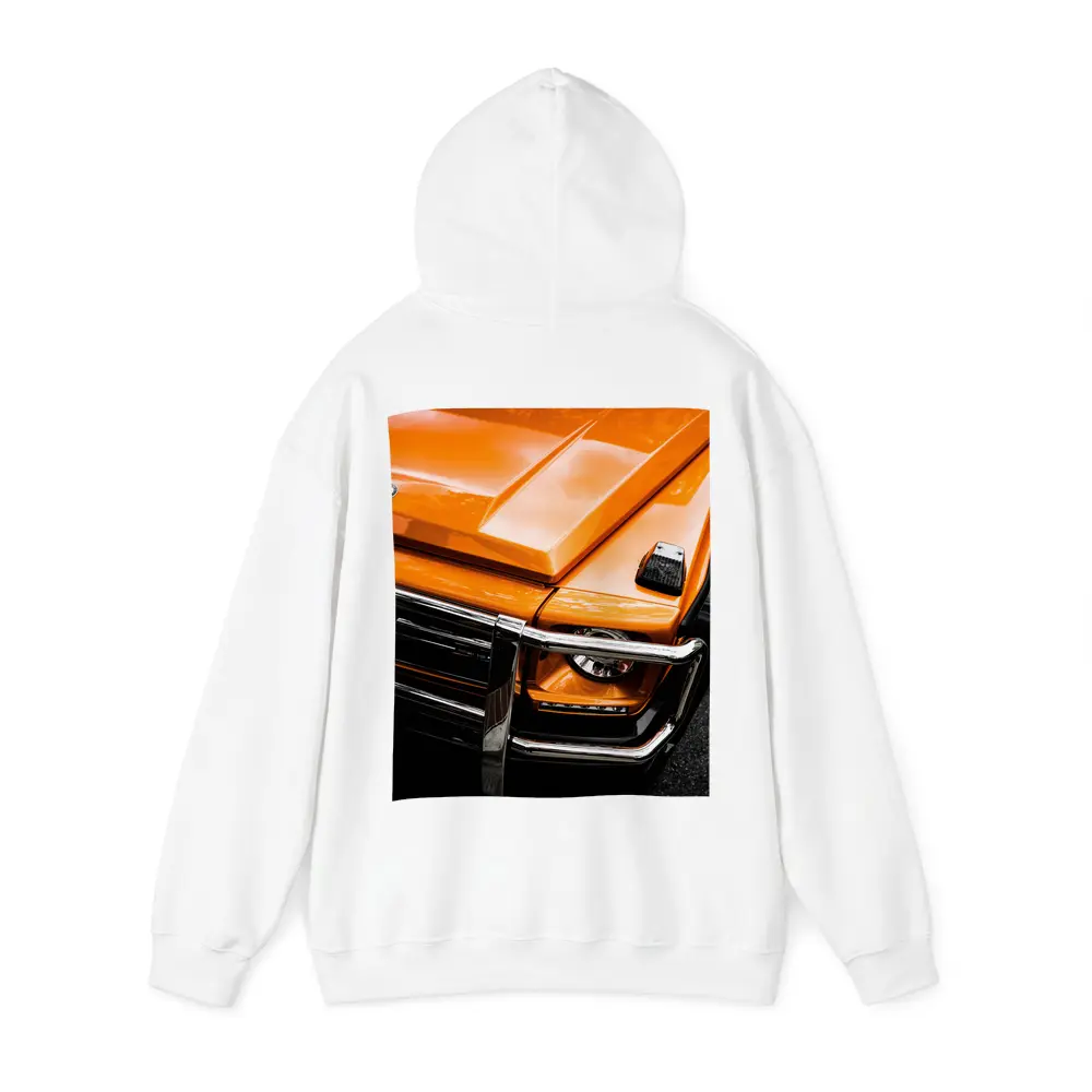 Mercedes G Class Orange Front Close Up – Hoodies