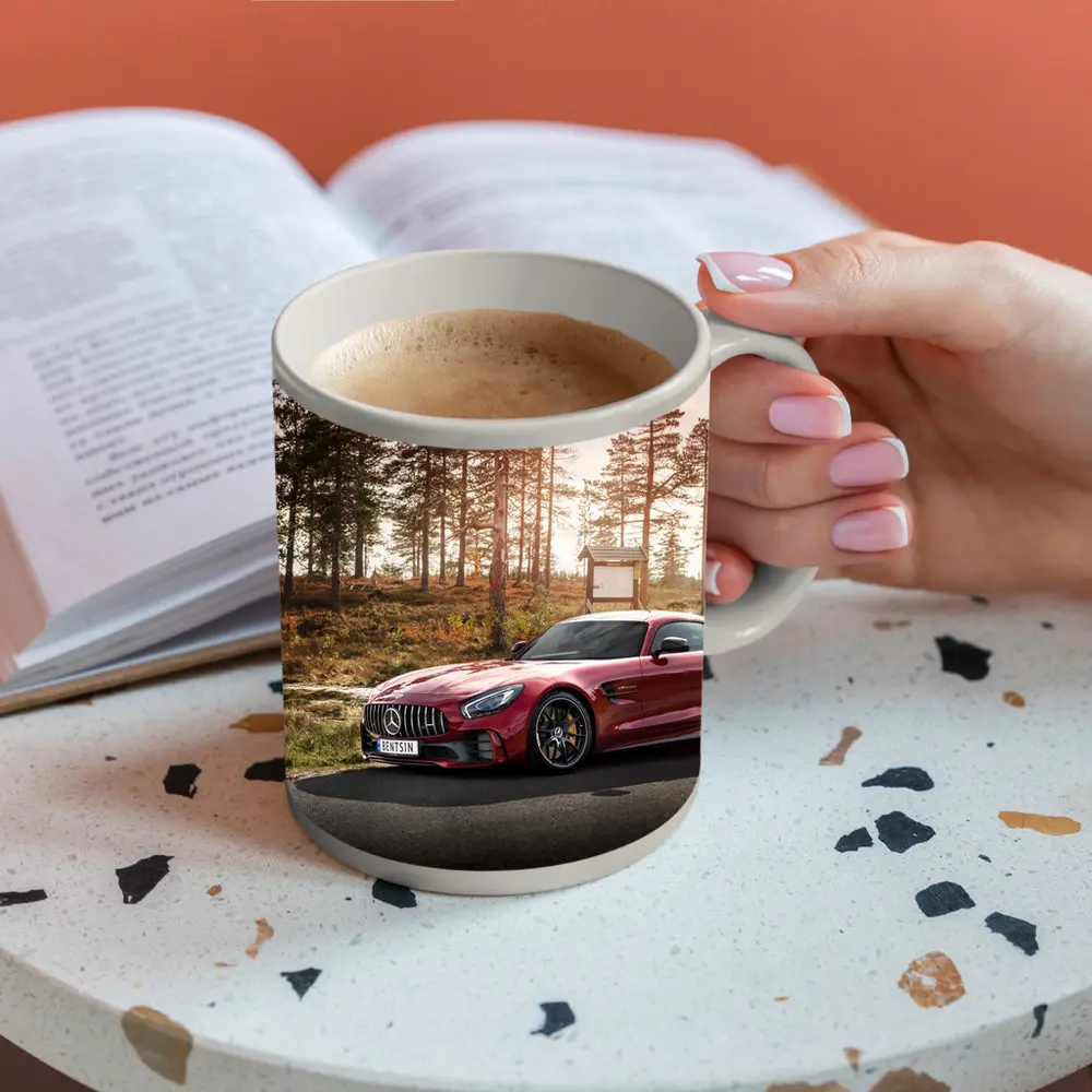 Mercedes AMG GT Red Forest Road – Mugs
